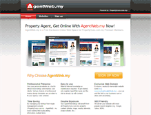 Tablet Screenshot of agentweb.my